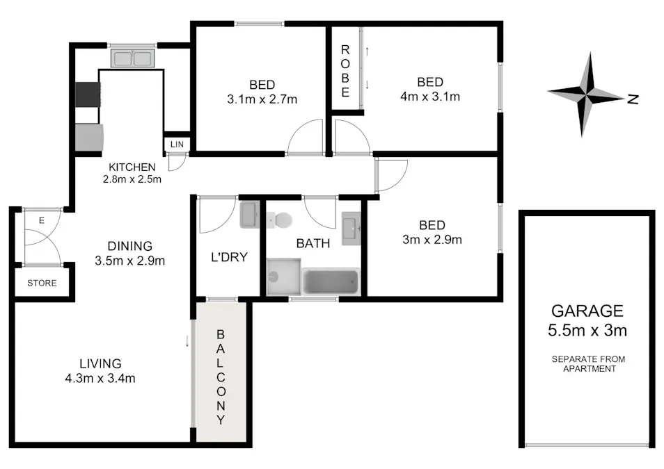 20/227-231 Targo Road, Girraween, NSW, 2145 - Floorplan 1