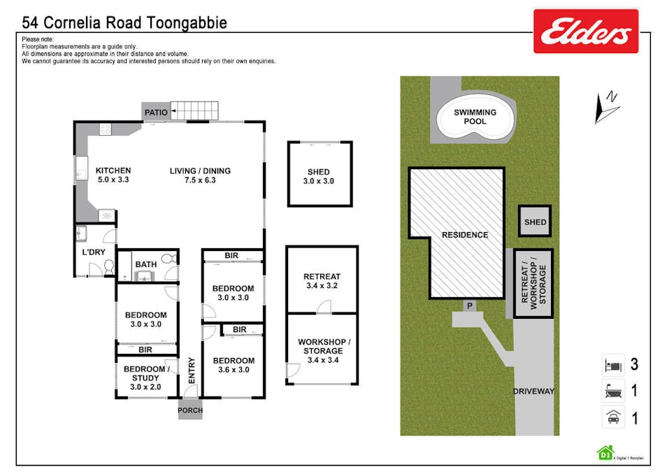 54 Cornelia Road, Toongabbie, NSW, 2146 - Floorplan 1