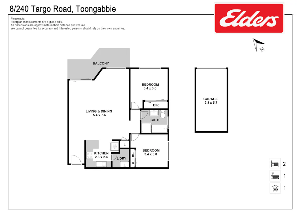 8/240-242 Targo Road, Toongabbie, NSW, 2146 - Floorplan 1