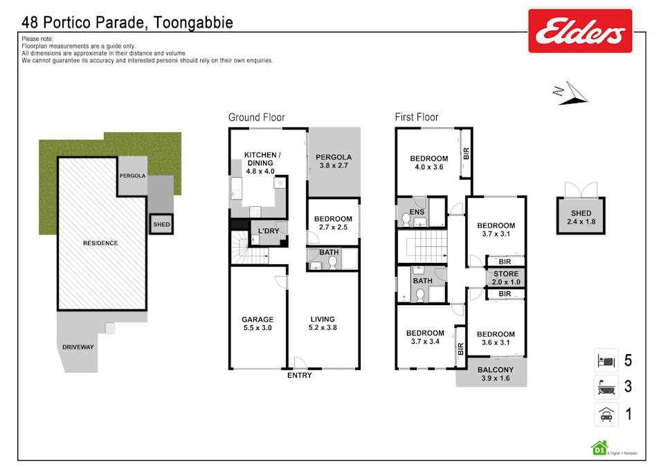48 Portico Parade, Toongabbie, NSW, 2146 - Floorplan 1