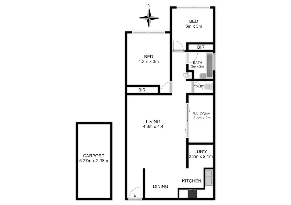 1/100 Stapleton Street, Pendle Hill, NSW, 2145 - Floorplan 1