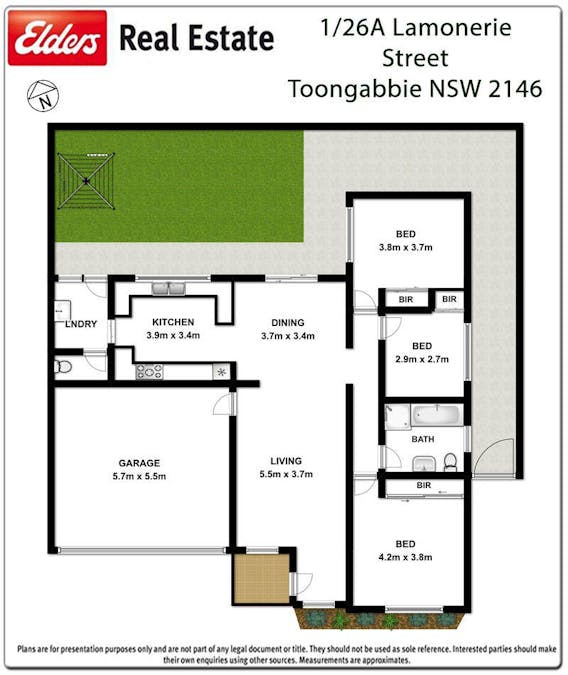 1/26A Lamonerie Street, Toongabbie, NSW, 2146 - Floorplan 1