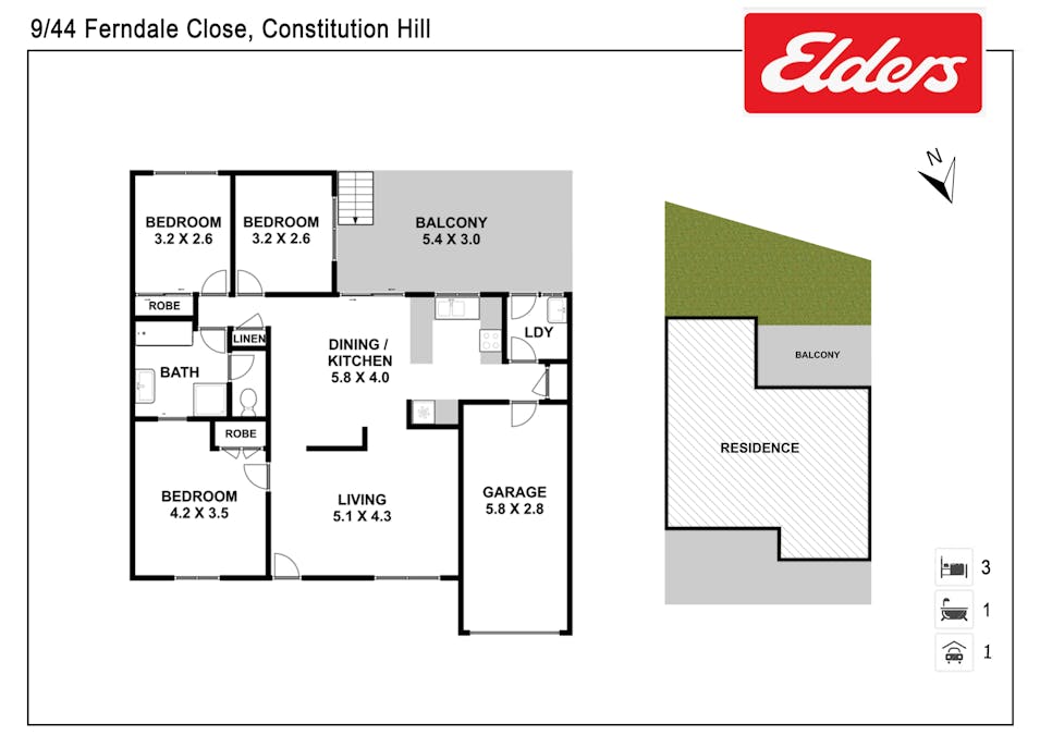 9/44 Ferndale Close, Constitution Hill, NSW, 2145 - Floorplan 1