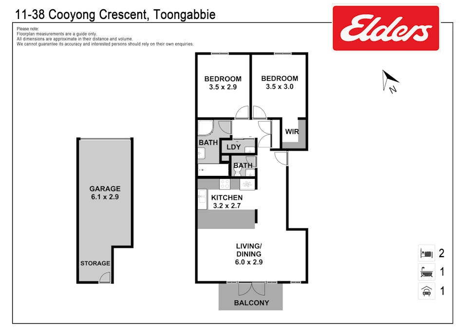 11/38 Cooyong Crescent, Toongabbie, NSW, 2146 - Floorplan 1
