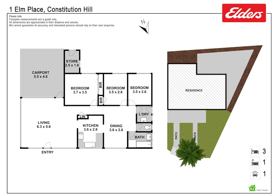 1 Elm Place, Constitution Hill, NSW, 2145 - Floorplan 1