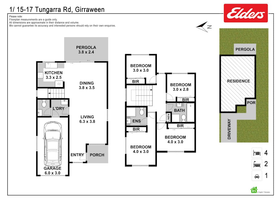 1/15-17 Tungarra Road, Girraween, NSW, 2145 - Floorplan 1