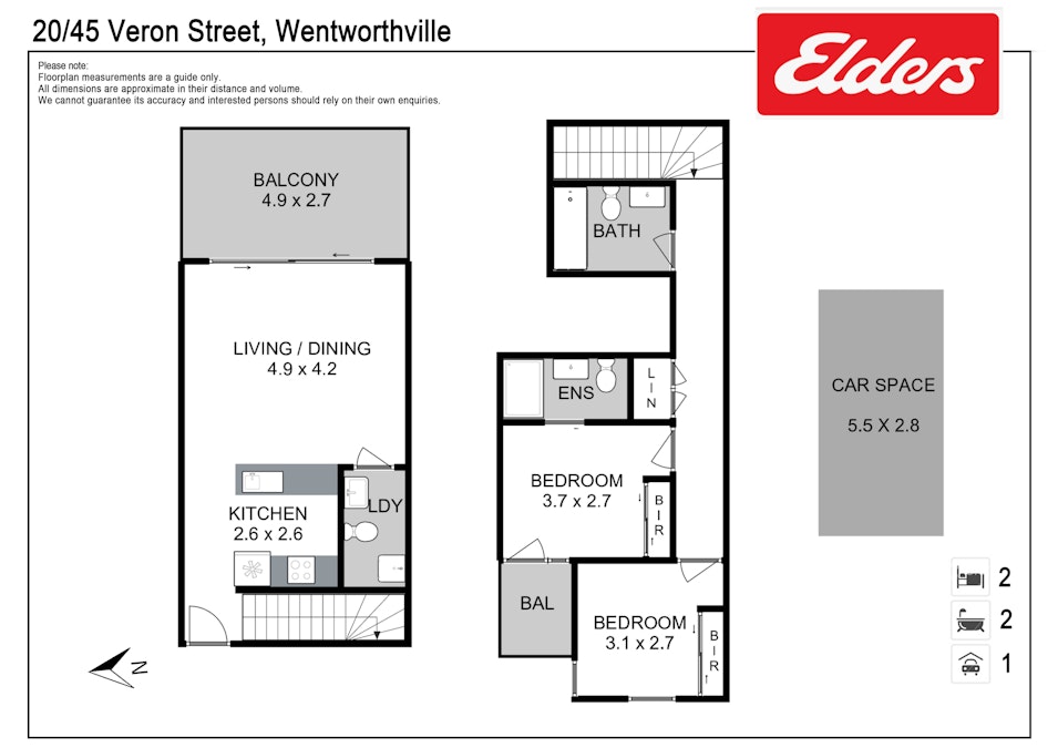 20/45-47 Veron Street, Wentworthville, NSW, 2145 - Floorplan 1