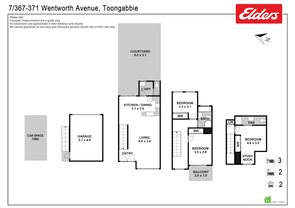 7/367-371 Wentworth Avenue, Toongabbie, NSW, 2146 - Floorplan 1