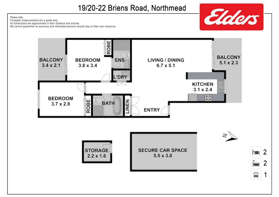 19/20-22 Briens Road, Northmead, NSW, 2152 - Floorplan 1