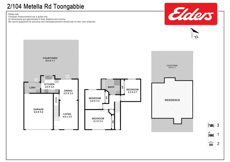 2/104-106 Metella Road, Toongabbie, NSW, 2146 - Floorplan 1