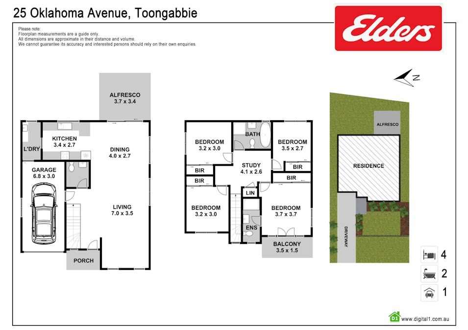 25 Oklahoma Avenue, Toongabbie, NSW, 2146 - Floorplan 1