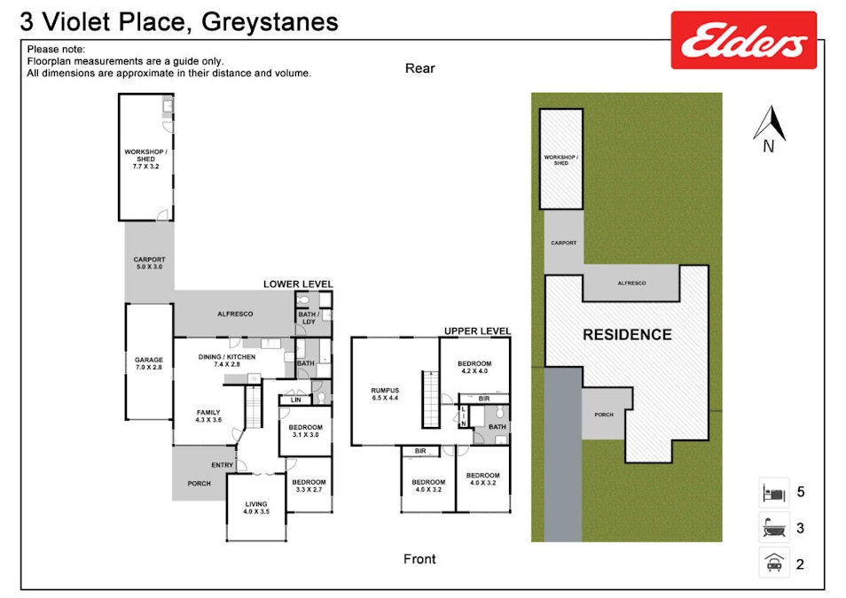 3 Violet Place, Greystanes, NSW, 2145 - Floorplan 1