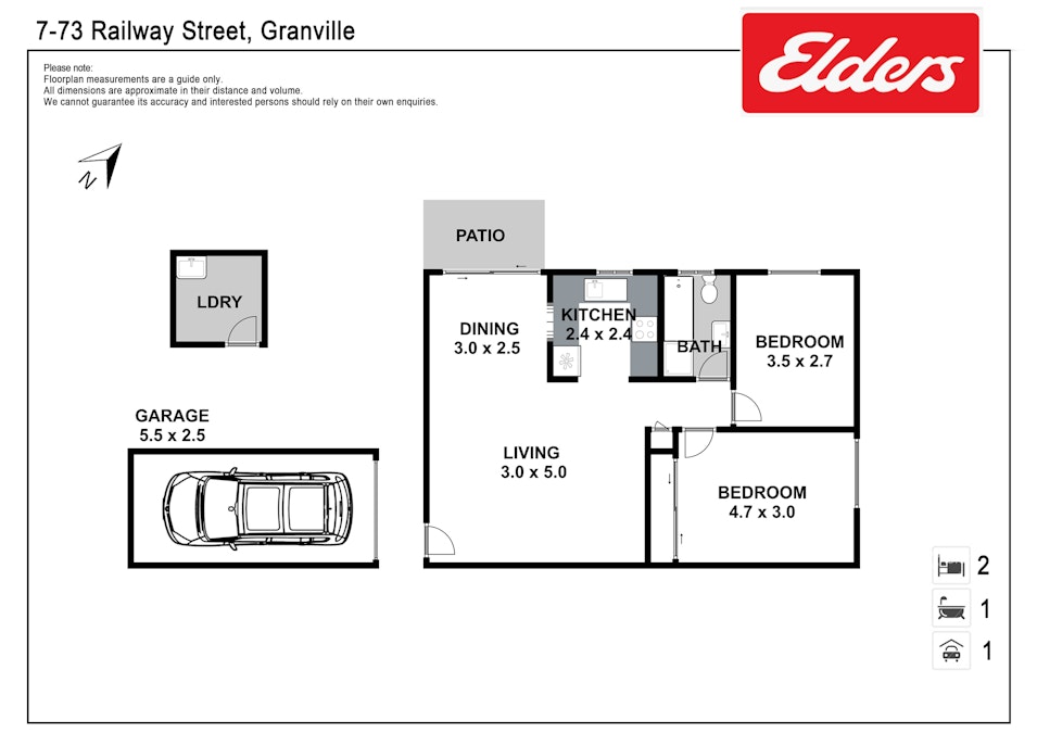 7/73-77 Railway Street, Granville, NSW, 2142 - Floorplan 1