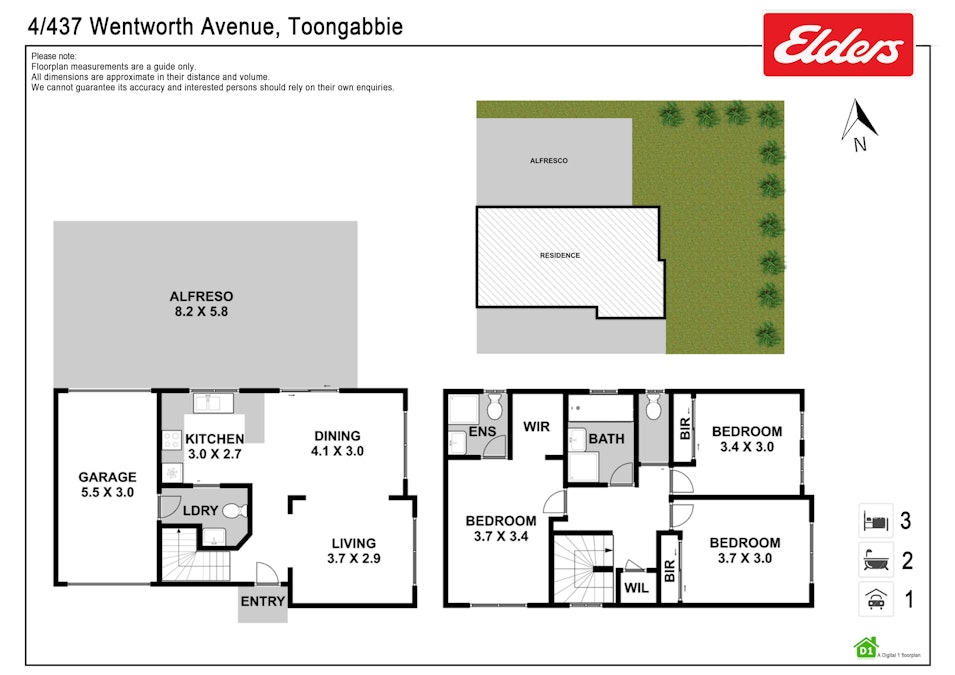 4/437 Wentworth Avenue, Toongabbie, NSW, 2146 - Floorplan 1