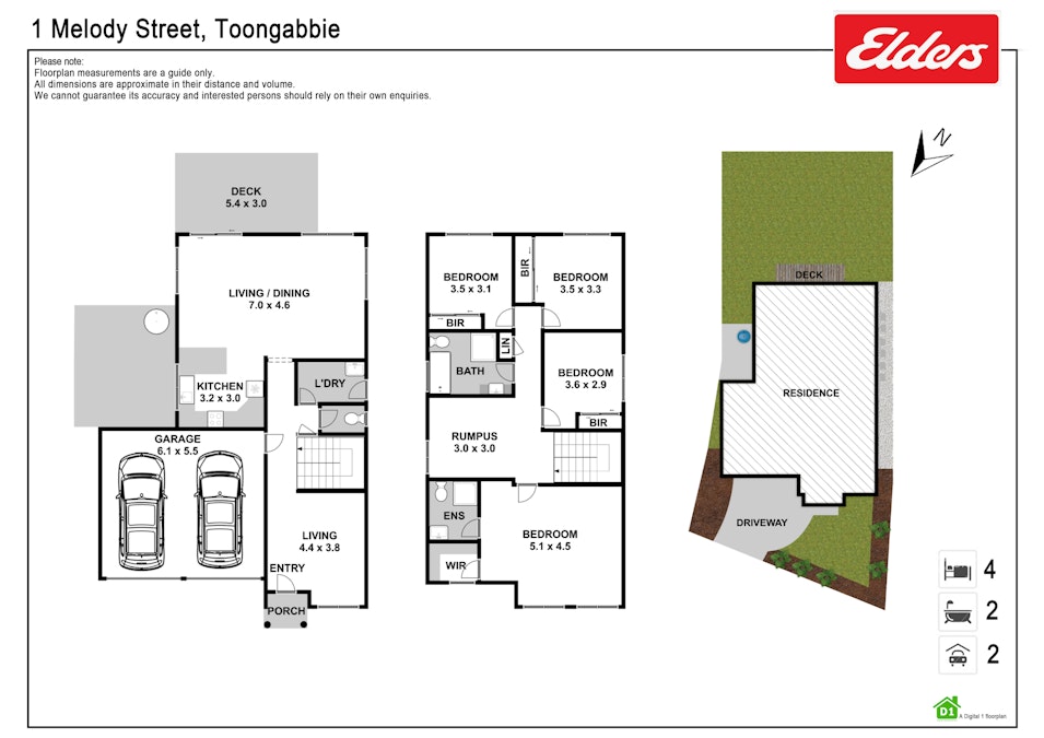 1 Melody Street, Toongabbie, NSW, 2146 - Floorplan 1