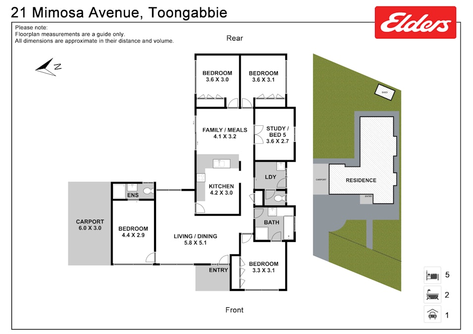 21 Mimosa Avenue, Toongabbie, NSW, 2146 - Floorplan 1