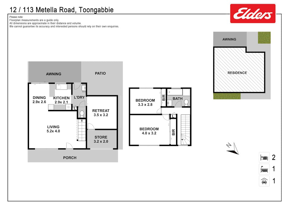 12/113 Metella Road, Toongabbie, NSW, 2146 - Floorplan 1