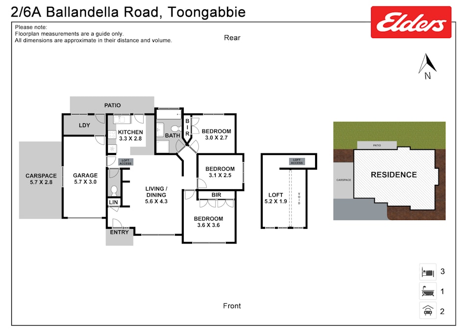 2/6A Ballandella Road, Toongabbie, NSW, 2146 - Floorplan 1