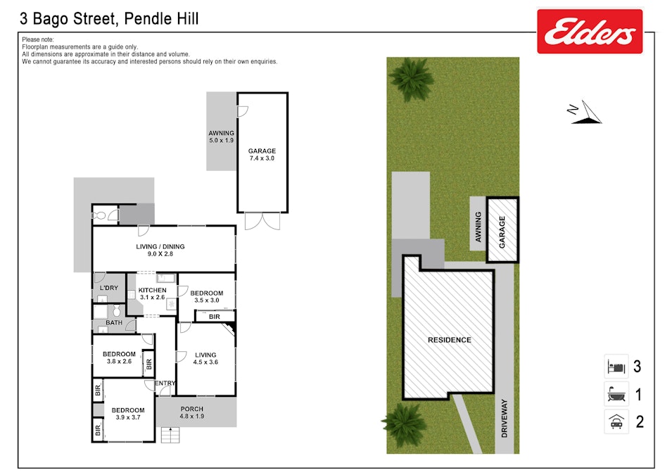 3 Bago Street, Pendle Hill, NSW, 2145 - Floorplan 1