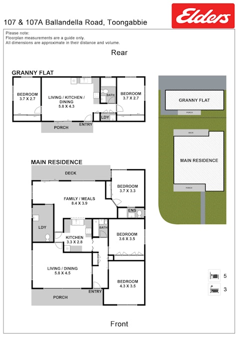 107 & 107A Ballandella Road, Toongabbie, NSW, 2146 - Floorplan 1