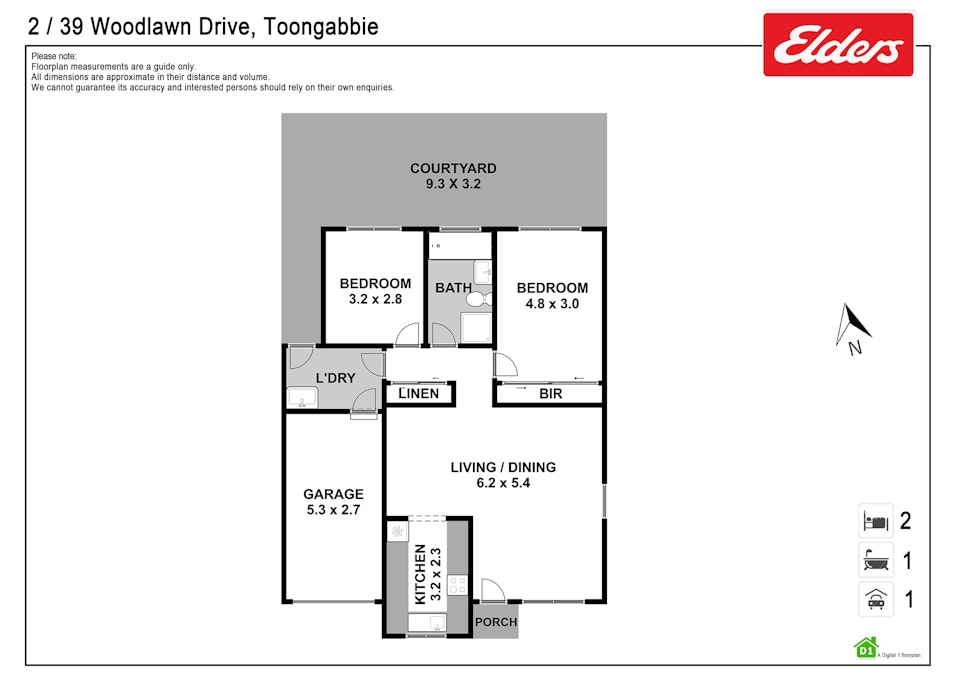 2/39 Woodlawn Drive, Toongabbie, NSW, 2146 - Floorplan 1