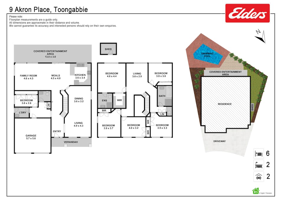 9 Akron Place, Toongabbie, NSW, 2146 - Floorplan 1