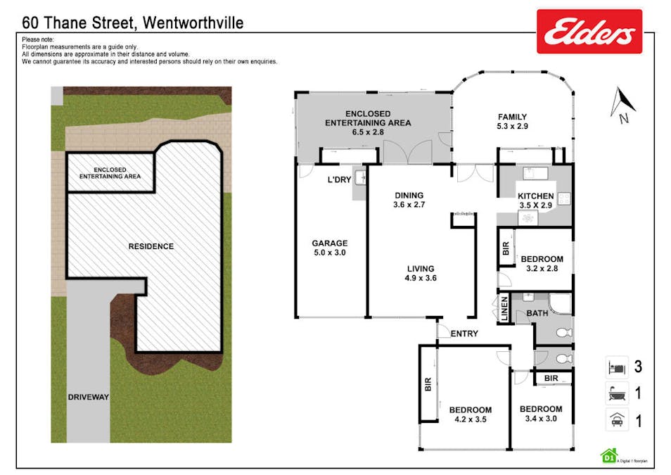 60 Thane Street, Wentworthville, NSW, 2145 - Floorplan 1