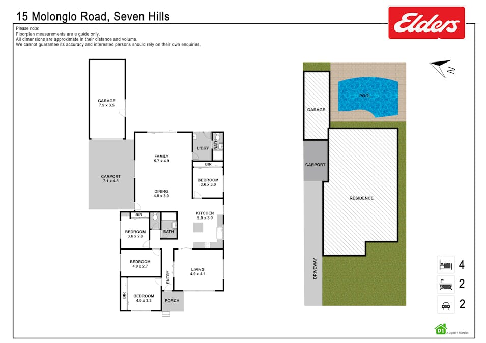 15 Molonglo Road, Seven Hills, NSW, 2147 - Floorplan 1