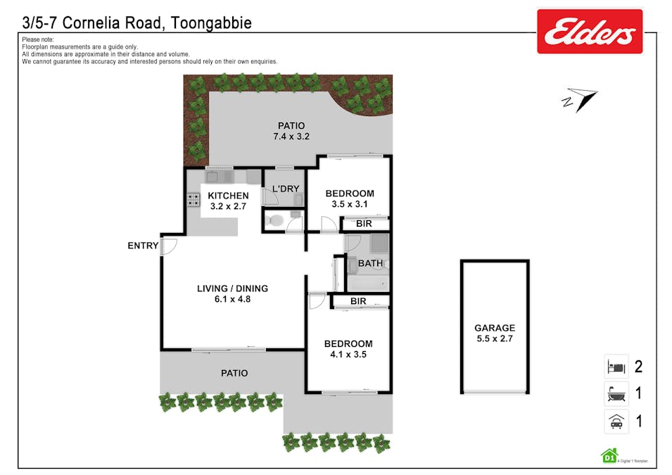 3/5-7 Cornelia Road, Toongabbie, NSW, 2146 - Floorplan 1
