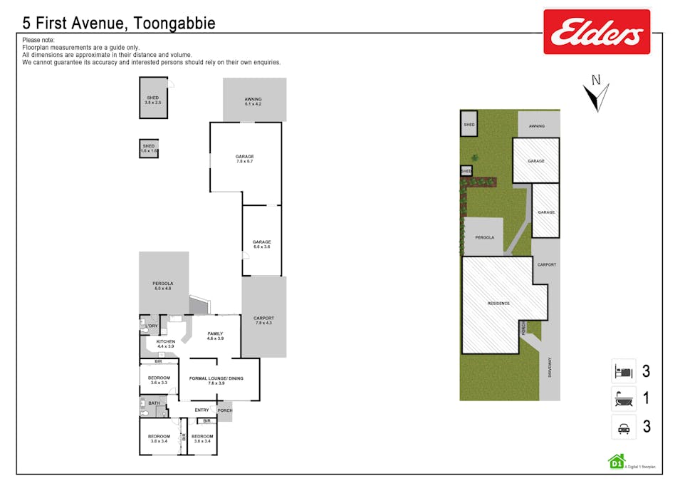5 First Avenue, Toongabbie, NSW, 2146 - Floorplan 1
