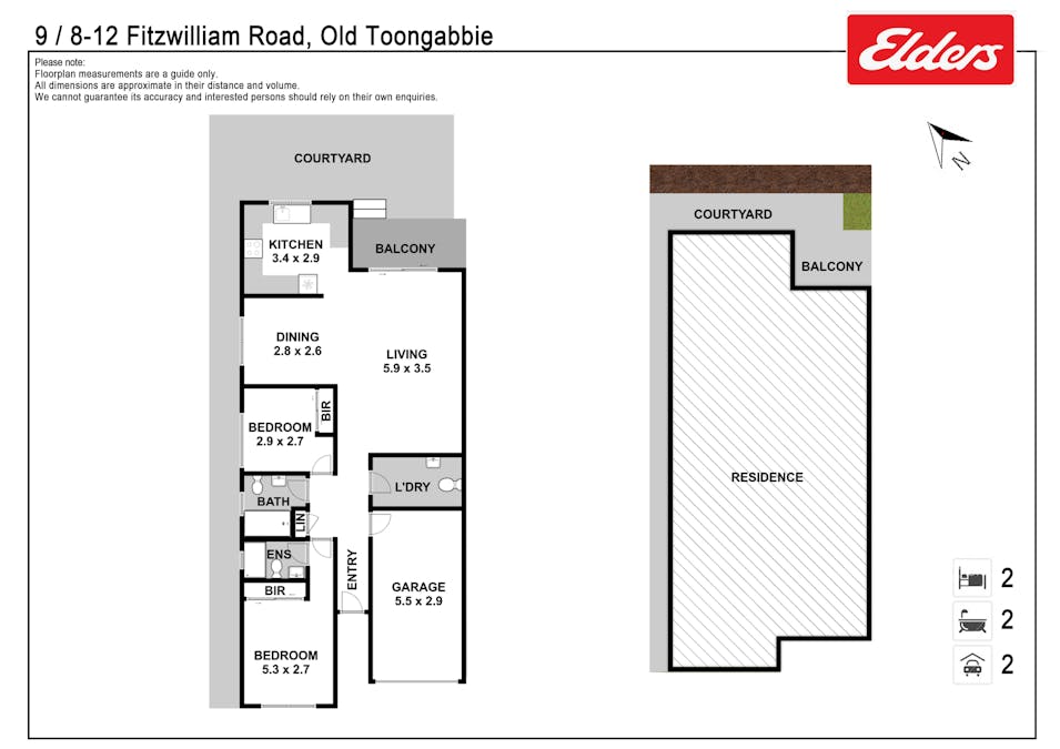 9/8-12 Fitzwilliam Road, Old Toongabbie, NSW, 2146 - Floorplan 1