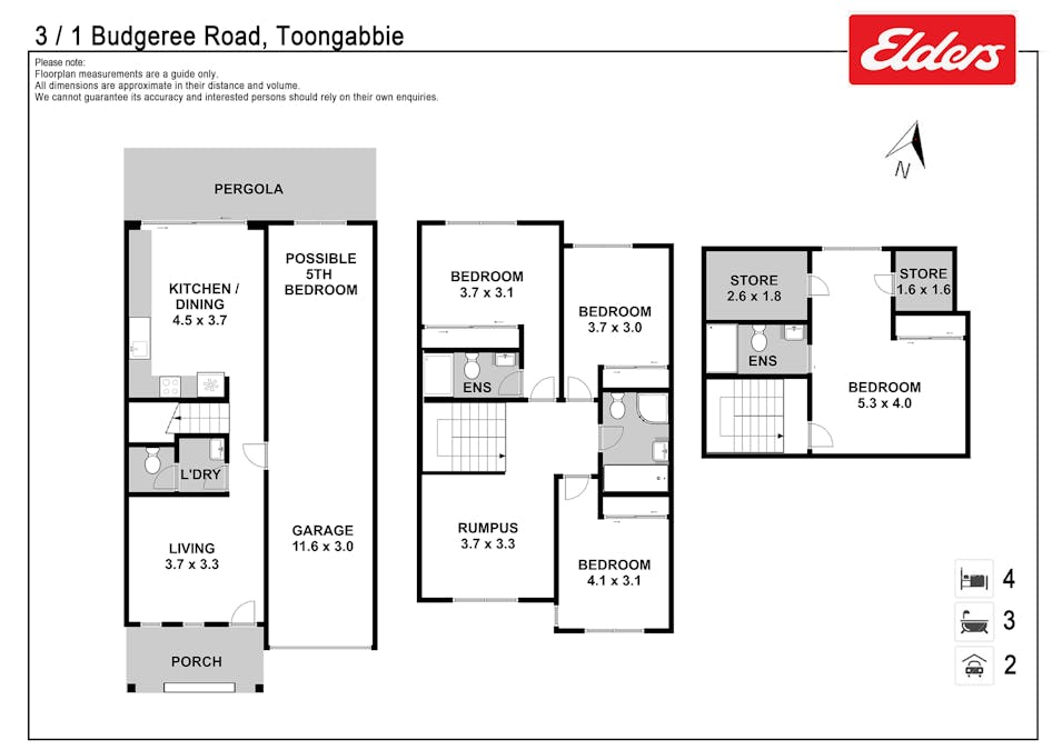 3/1 Budgeree Road, Toongabbie, NSW, 2146 - Floorplan 1