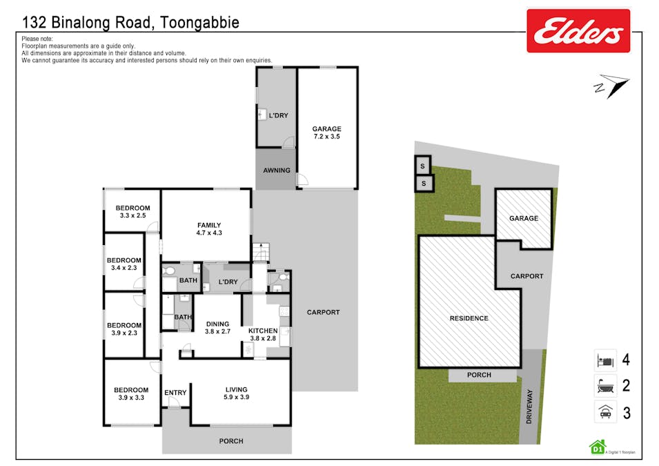 132 Binalong Road, Toongabbie, NSW, 2146 - Floorplan 1