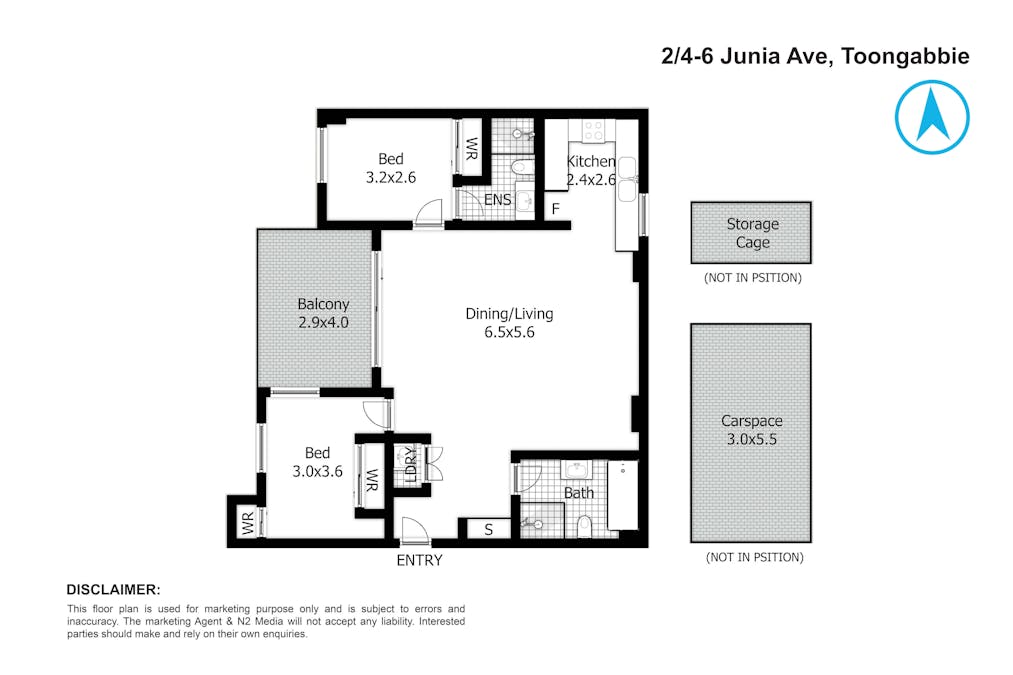 2/4-6 Junia Avenue, Toongabbie, NSW, 2146 - Floorplan 1