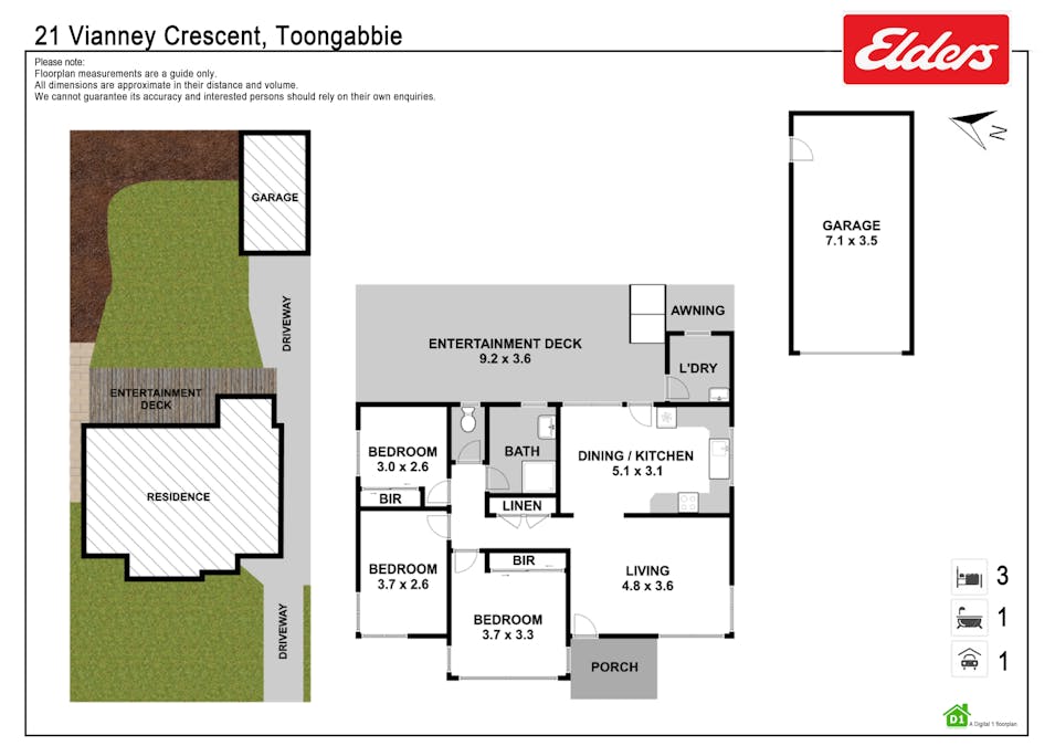 21 Vianney Crescent, Toongabbie, NSW, 2146 - Floorplan 1