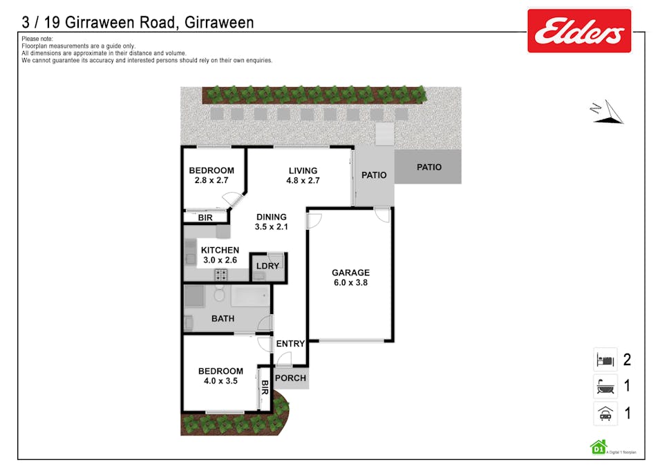 3/19 Girraween Road, Girraween, NSW, 2145 - Floorplan 1