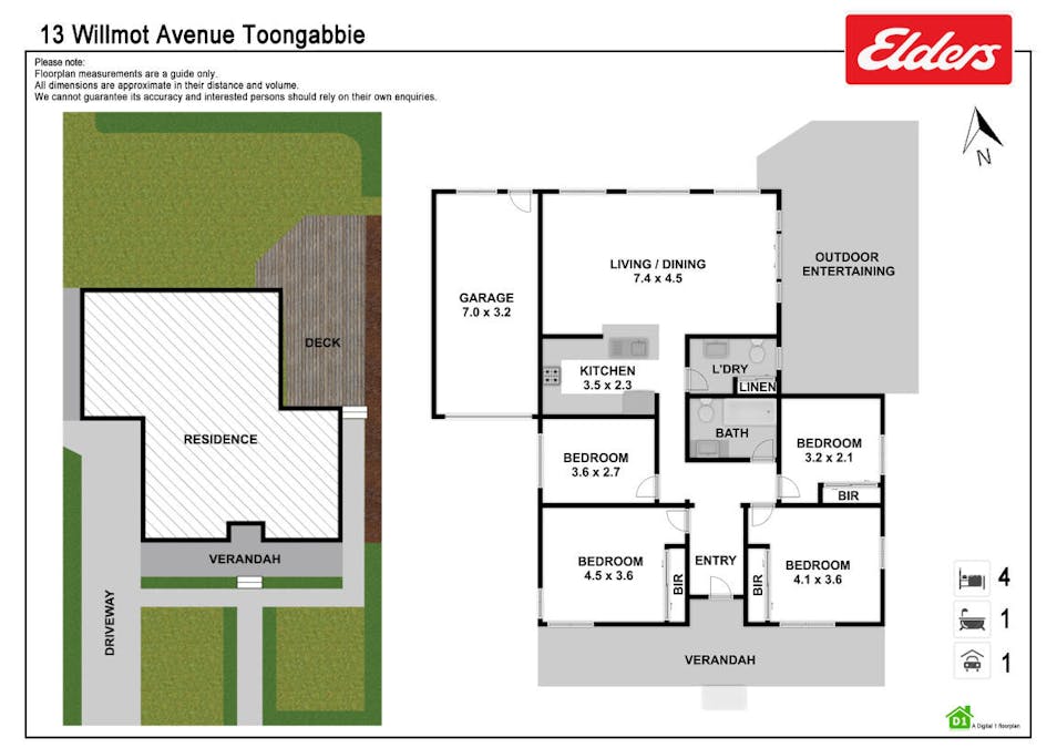 13 Willmot Avenue, Toongabbie, NSW, 2146 - Floorplan 1