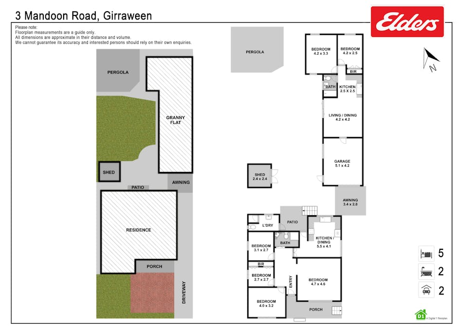 3 Mandoon Road, Girraween, NSW, 2145 - Floorplan 1