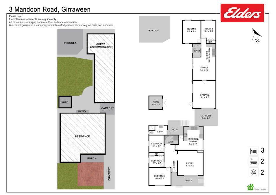 3 Mandoon Road, Girraween, NSW, 2145 - Floorplan 1