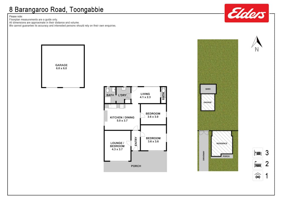 8 Barangaroo Road, Toongabbie, NSW, 2146 - Floorplan 1