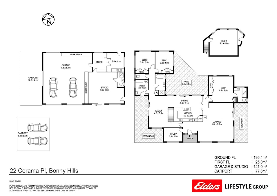 22 Corama Place, Bonny Hills, NSW, 2445 - Floorplan 1