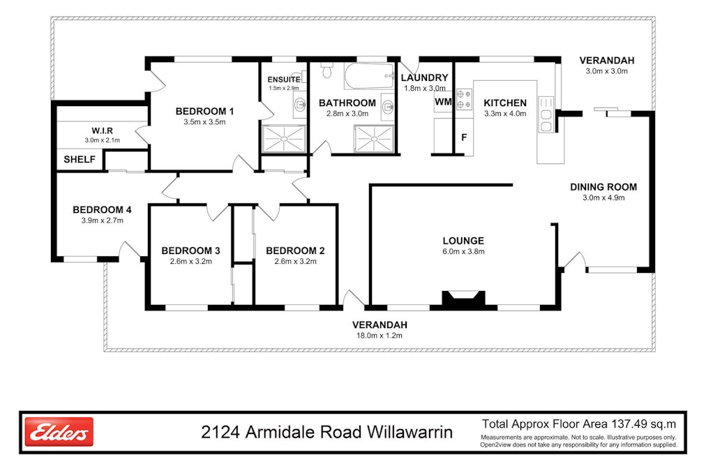 2124 Armidale Road, Willawarrin, NSW, 2440 - Floorplan 1