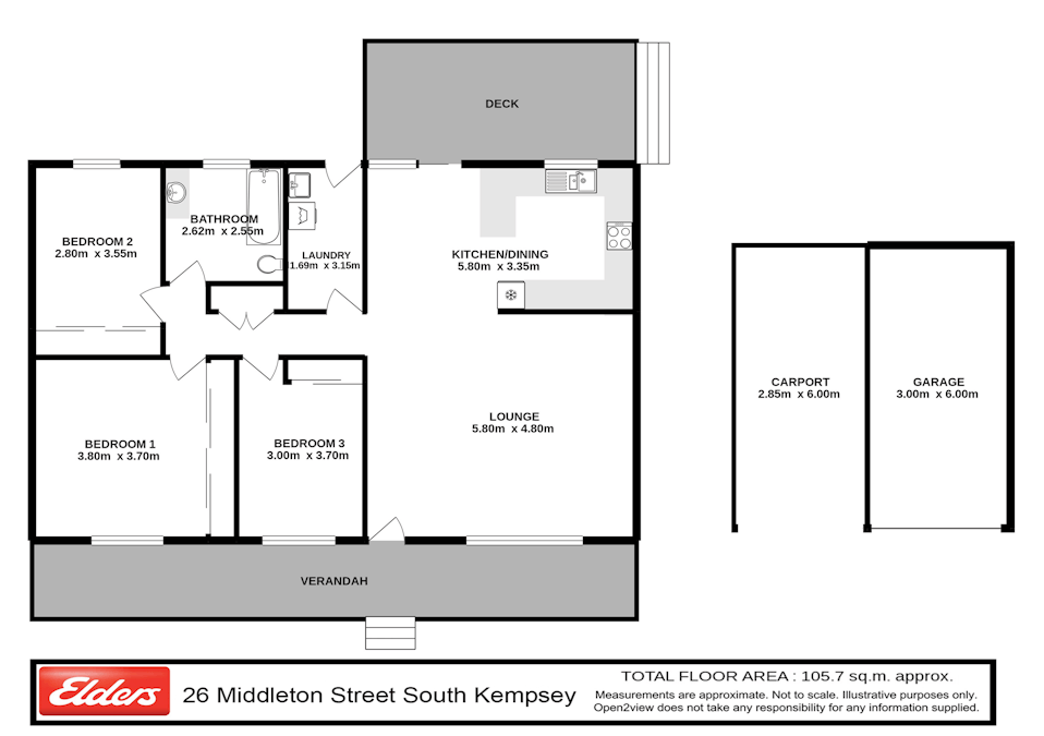 26 Middleton Street, South Kempsey, NSW, 2440 - Floorplan 1