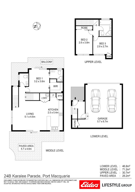 24B Karalee Parade, Port Macquarie, NSW, 2444 - Floorplan 1