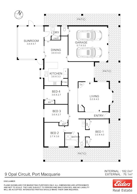 9 Opal Circuit, Port Macquarie, NSW, 2444 - Floorplan 1