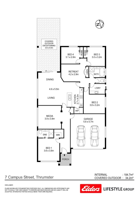 7 Campus Street, Thrumster, NSW, 2444 - Floorplan 1