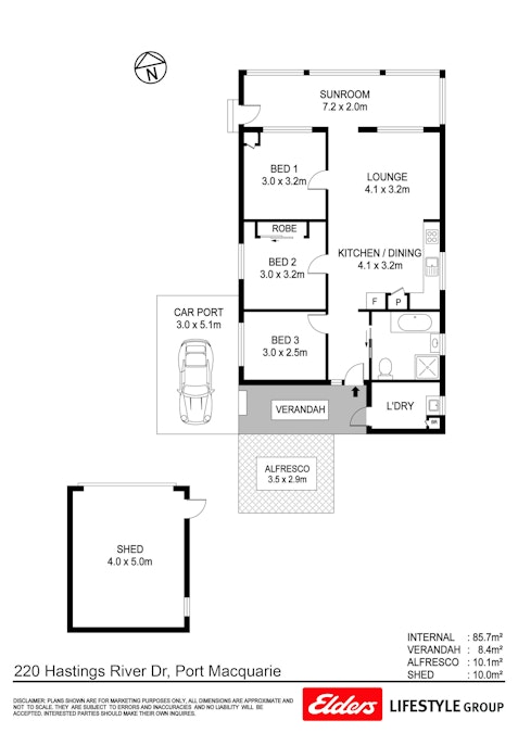 220 Hastings River Drive, Port Macquarie, NSW, 2444 - Floorplan 1