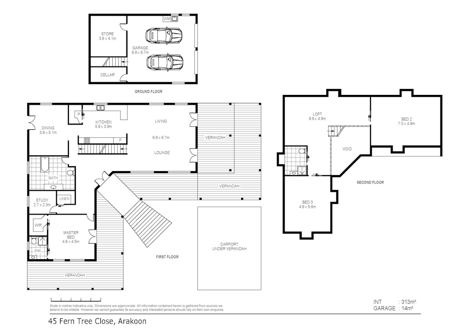 45 Fern Tree Close, Arakoon, NSW, 2431 - Floorplan 1