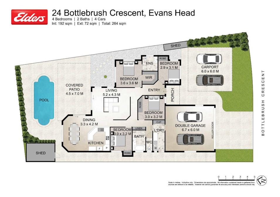 24 Bottlebrush Crescent, Evans Head, NSW, 2473 - Floorplan 1