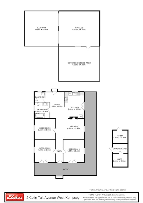 2 Collin Tait Avenue, West Kempsey, NSW, 2440 - Floorplan 1